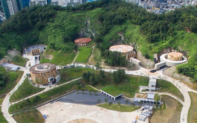 Oil Tank Culture Park arial view